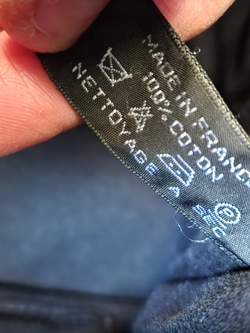 Hermes Black Canvas Bag with silver snap closure - Picture 14 of 16
